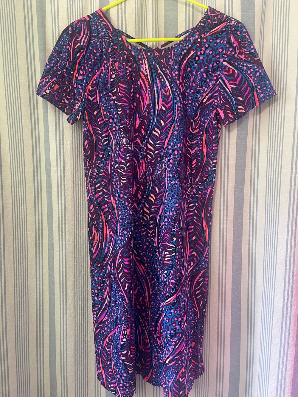 Lilly Pulitzer (NWOT) Kimi Dress, Blue Flare, Always Pawsitive Print.